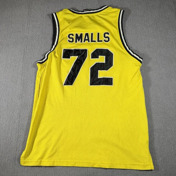 Bad Boy‎ Basketball Jersey Yellow Biggie Smalls #72 Athletic Mens Size Small - Picture 6 of 9